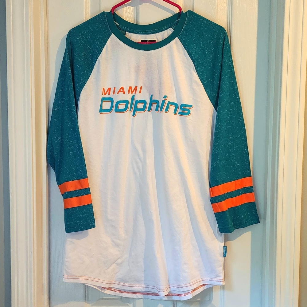 Miami Dolphins Baseball Tee